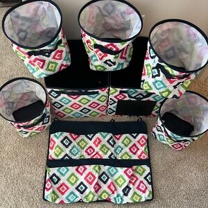 Thirty One Candy Corners Storage Bins Set